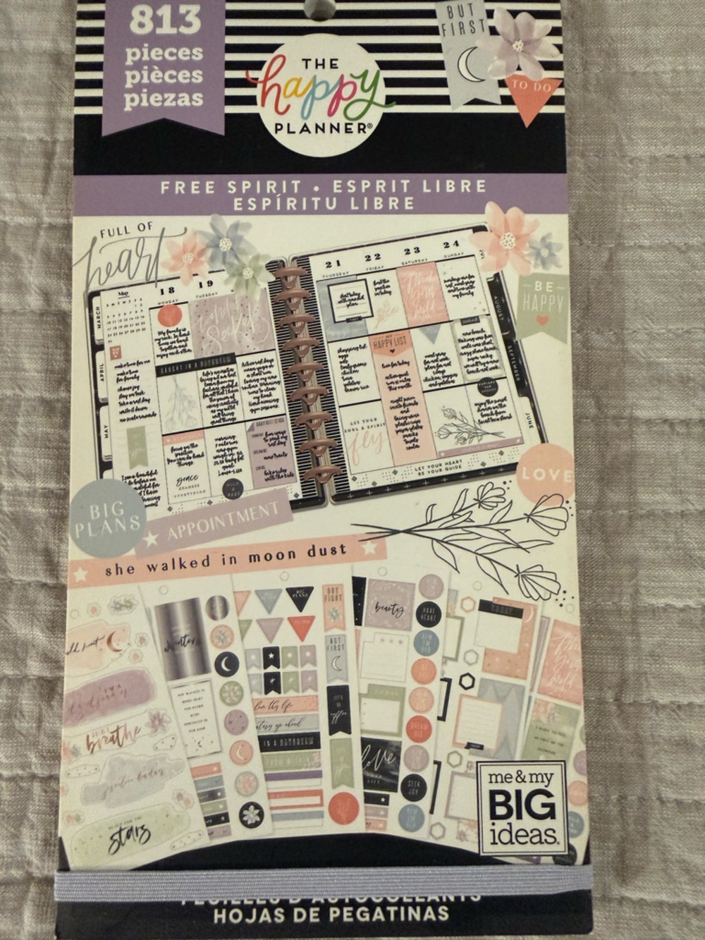 The Happy Planner - Free Spirit Sticker Book - Pink, Lavender, Mint, Black